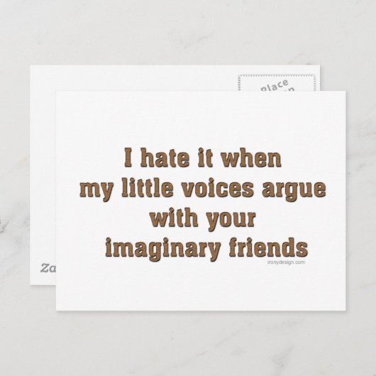 Meine kleinen Stimmen Postkarte (Vorne/Hinten)