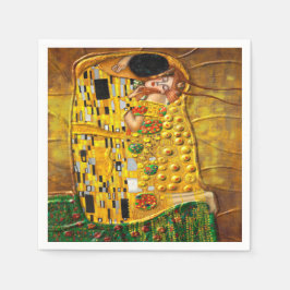 Meine Klimt-Serie: Der Kuss Serviette