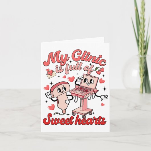 Meine Klinik voll mit der Sonographin für süßes He Karte (Vorderseite)