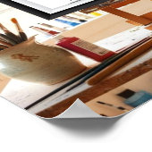 Meine Kohle zeichnete zu Ende. Poster (Ecke)