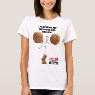 "Meine Kokosnüsse für Kamala schütteln" T-Shirt