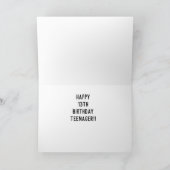 MEINE KOMPLETTE KAYAKER** GLÜCKLICHE 13. BIRTHDAY KARTE (Innenseite)