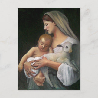 Meine Kopie von Bouguereaus "Unschuldigkeit": Baby Postkarte