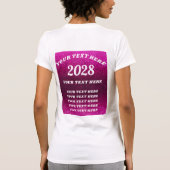 Meine Körperregeln Pro-Choice Pink Glitzer Glitzer T-Shirt (Rückseite)