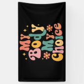 Meine Körperwahl Feminist Pro choice Banner (Vertikal)