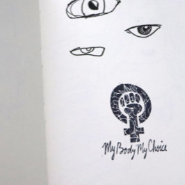 Meine Körperwahl Feminist Pro-choice Gummistempel