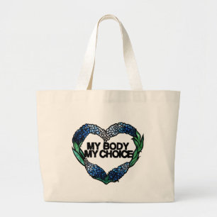 Meine Körperwahl Feminist Pro-choice Jumbo Stoffbeutel