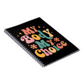 Meine Körperwahl Feminist Pro choice Notizblock (Rechte Seite)
