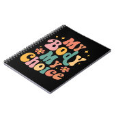 Meine Körperwahl Feminist Pro choice Notizblock (Linke Seite)