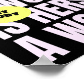 Meine Körperwahl Feministin Poster (Ecke)