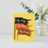 Meine Körperwahl - Frauenrechte - Postkarte (Stehend Vorderseite)