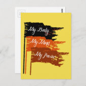 Meine Körperwahl - Frauenrechte - Postkarte (Vorne/Hinten)