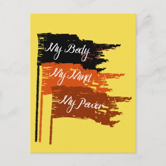 Meine Körperwahl - Frauenrechte - Postkarte (Vorderseite)