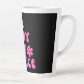 Meine Körperwahl Retro Typografie Milchtasse (Rechts)