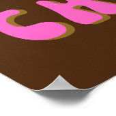 Meine Körperwahl Retro Typografie Poster (Ecke)