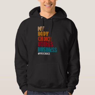 Meine Körperwahl Uterus Business Pro Choreograf Hoodie