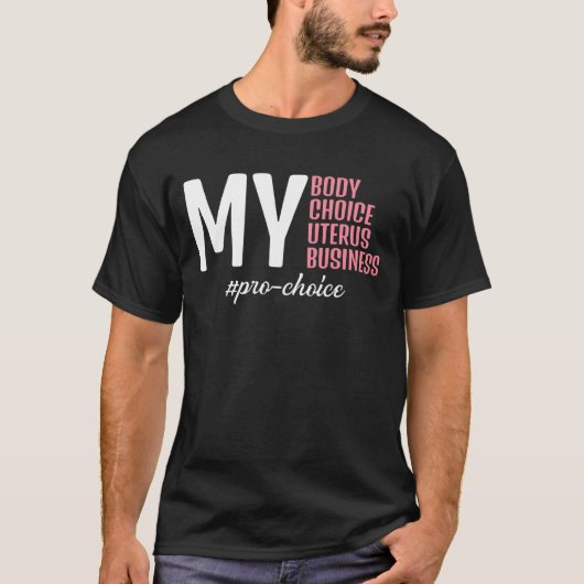 Meine Körperwahl Uterus Business Pro Wahl T-Shirt (Vorderseite)