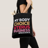 Meine Körperwahl Uterus Business Prochoice Feminis Tasche (Von Nahem)