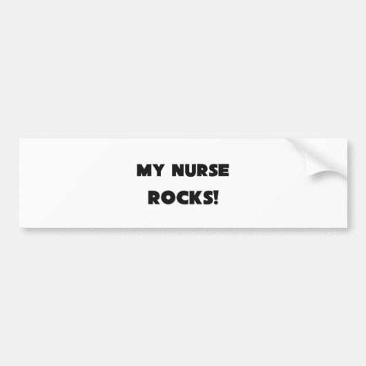 MEINE Krankenschwester FELSEN! Autoaufkleber (Vorne)