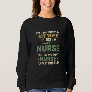 Meine Krankenschwester-Frau ist mein Welt-Ehemanns Sweatshirt