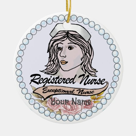 Meine Krankenschwester Keramik Ornament (Vorne)