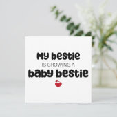 Meine Krawatte wächst an einer Baby-Krawatte Einladung (Stehend Vorderseite)