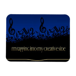 "Meine kreative Seite" Motivation Affirmation Flex Magnet