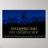 "Meine kreative Seite" Motivation Affirmation Poster (Vorne)
