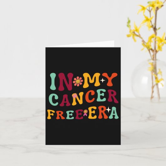Meine krebsfreie Ära überlebt Brustkrebserkrankung Karte (Gelbe Blume)