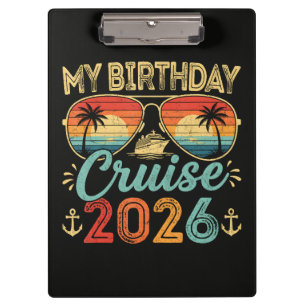 Meine Kreuzfahrt 2026 Party Kreuzfahrt Urlaub Klemmbrett