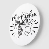 Meine Küche Große Wanduhr (Winkel)