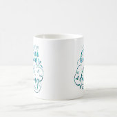 Meine Küche ist für das Tanzen von blauem Meer wei Kaffeetasse (Mittel)