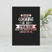 Meine Küche ist köstlich Koch Koch Küche. Küche Dankeskarte (Stehend Vorderseite)