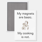 Meine Küche ist nicht basic Minimalistischer Kühls Magnet (Vorderseite/Rückseite)