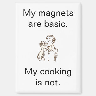 Meine Küche ist nicht basic Minimalistischer Kühls Magnet