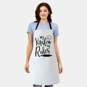 Meine Küche kocht meine Kochregeln Küchenküche Schürze (Getragen)