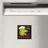 Meine Küche Meine Regeln, Alligator-Koch, Schwarz Magnet (In Situ (Geschirrspüler))