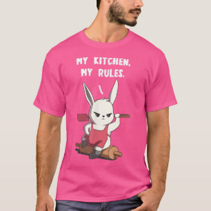 Meine Küche meine Regeln Funny Anime Cooking Bunny T-Shirt
