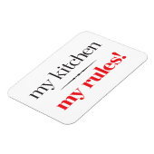 Meine Küche, meine Regeln Magnet (Linke Seite)