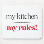Meine Küche, meine Regeln Mousepad (Vorne)