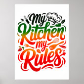 Meine Küche, meine Regeln Poster (Vorne)