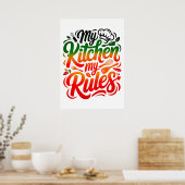 Meine Küche, meine Regeln Poster (Küche)
