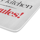 Meine Küche, meine Regeln Schneidebrett (Ecke)