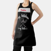 Meine Küche Meine Regeln Schwarzer Koch Name Perso Schürze (InSitu)