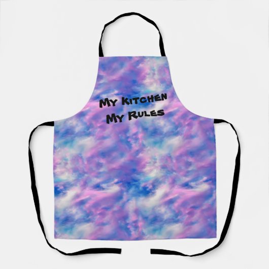 "Meine Küche, meine Regeln" Überdrucken Schürze (Vorderseite)