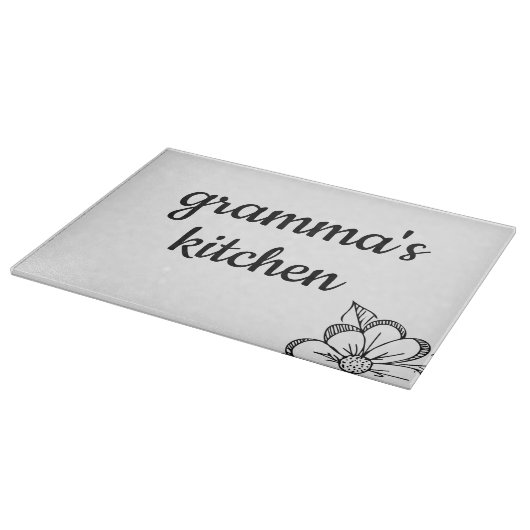 Meine Küche mit Blumen Schneidebrett (Ecke)