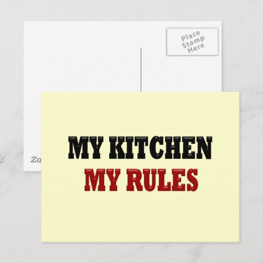 Meine Küche Postkarte (Vorne/Hinten)