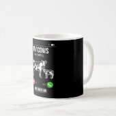 Meine Kühe rufen Bauer Cow Lover Spaß an Kaffeetasse (VorderseiteRechts)