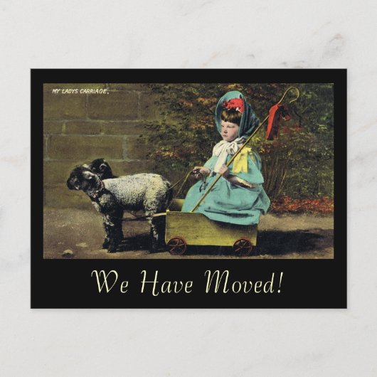 Meine Lady Carriage / Wir haben uns bewegt! Ankündigungspostkarte (Vorderseite)