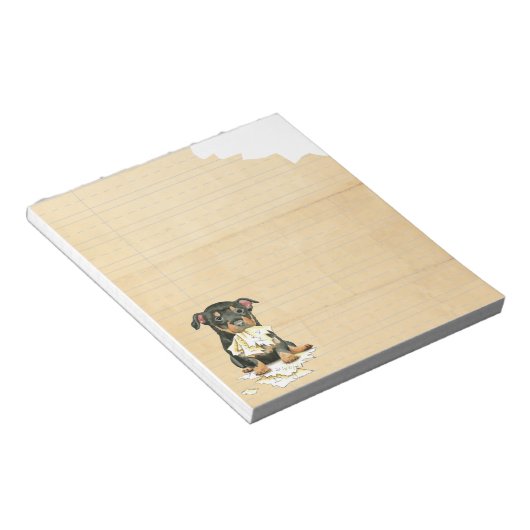 Meine Lancashire Heeler Ate meine Hausaufgaben Notizblock (angewinkelt)